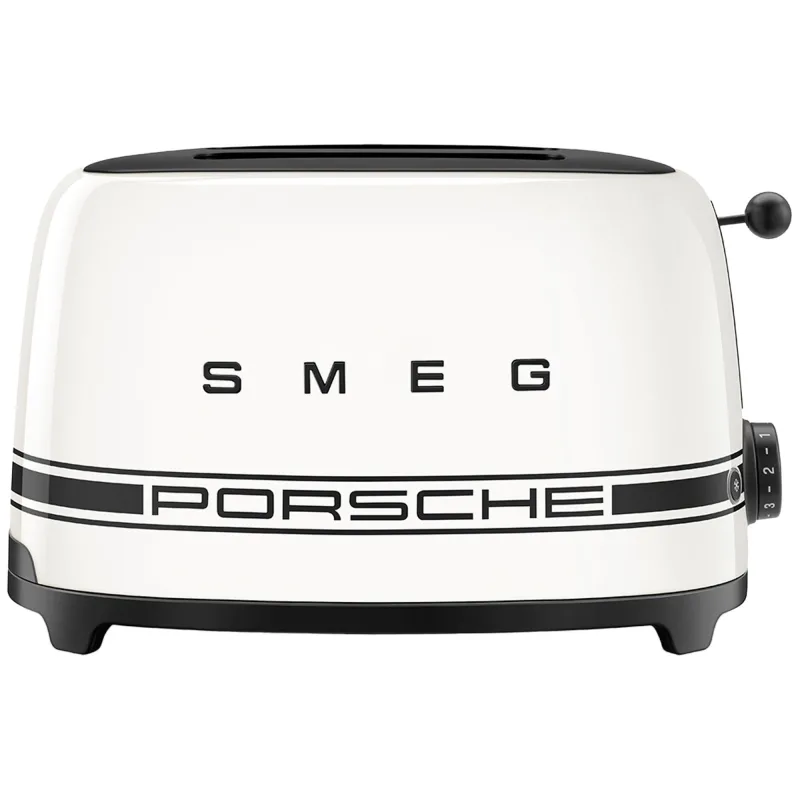 Smeg Porsche Special Edition brødrister 2 skiver, carrara hvid