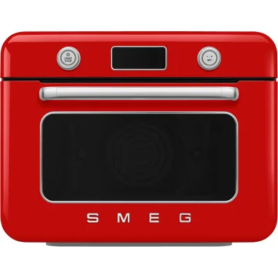 Smeg COF01RDEU Fritstående dampovn, rød