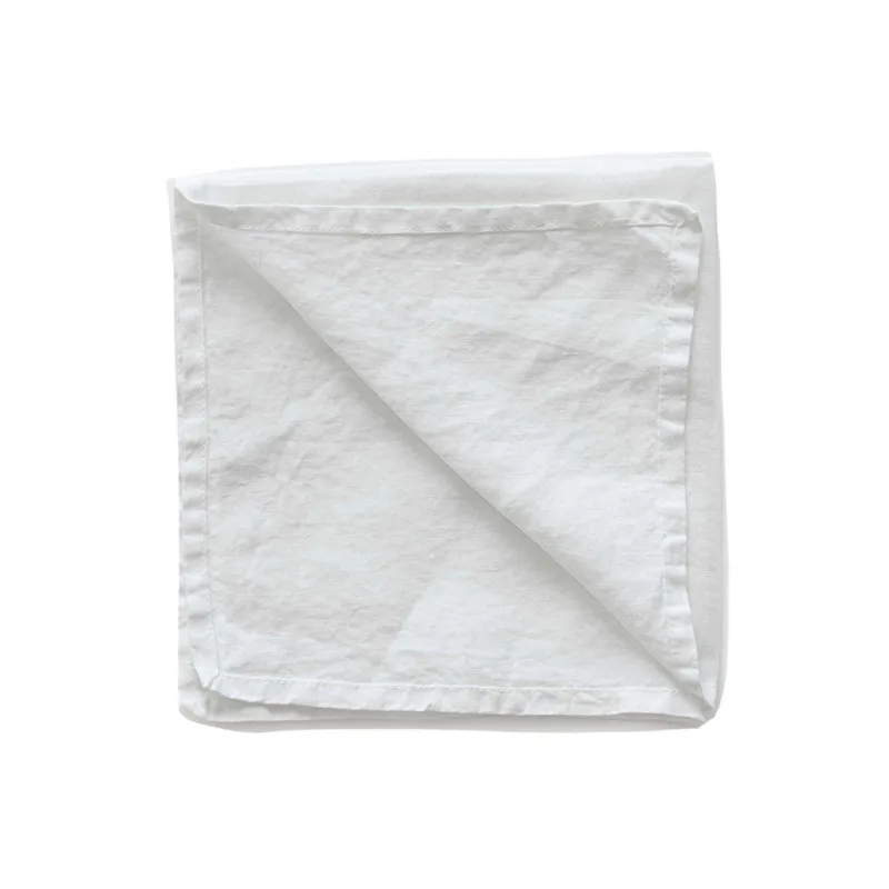 Tell me more Serviet, 45x45 cm, bleached white