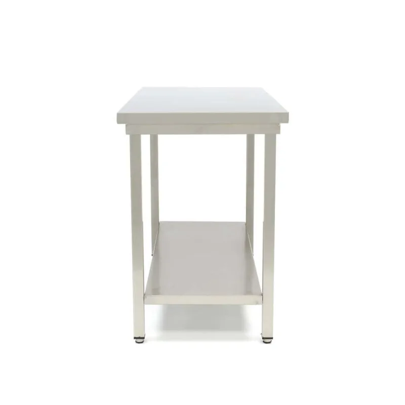 Arbejdsbord i rustfrit stål 'Deluxe' 800 x 700 mm