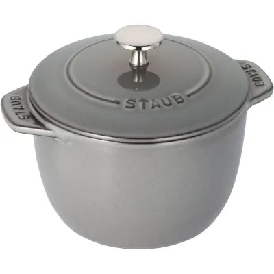 Staub La Cocotte risgryde i støbejern 16 cm/1,75 liter, grafitgrå