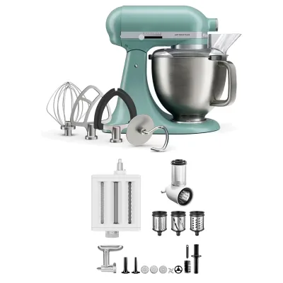 Kitchenaid Artisan Plus køkkenmaskine med tilbehørspakke 4,7 liter, mint julep