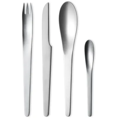 Georg jensen Arne Jacobsen Bestiksæt Mat 4 Dele
