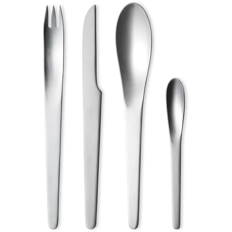 Georg jensen Arne Jacobsen Bestiksæt Mat 4 Dele