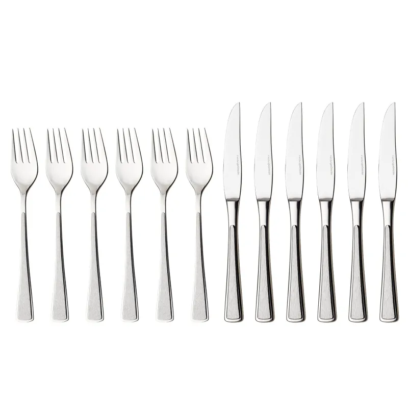 Hardanger bestikk Ramona Steakbestik 6-personer