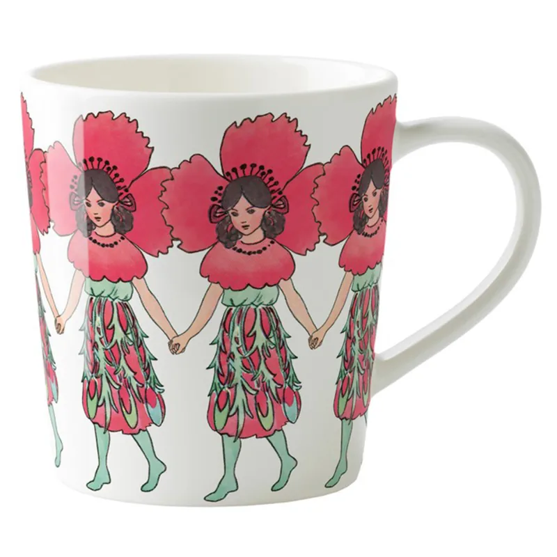 Design house stockholm Elsa Beskow krus med hank 40 cl, poppy