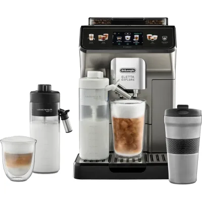 Delonghi Eletta Explore ECAM450.86.T espressomaskine, titanium