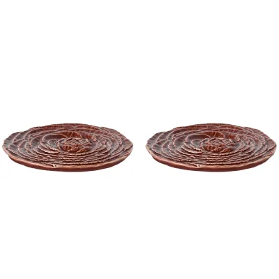 Byon Veggie glasunderlag, vinrød, 2-pack