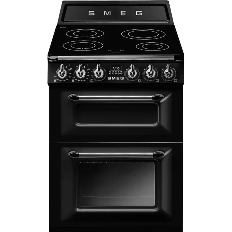 Smeg TR62IBL2 Victoria multifunktionsovn + induktionskogeplade 60 cm, sort