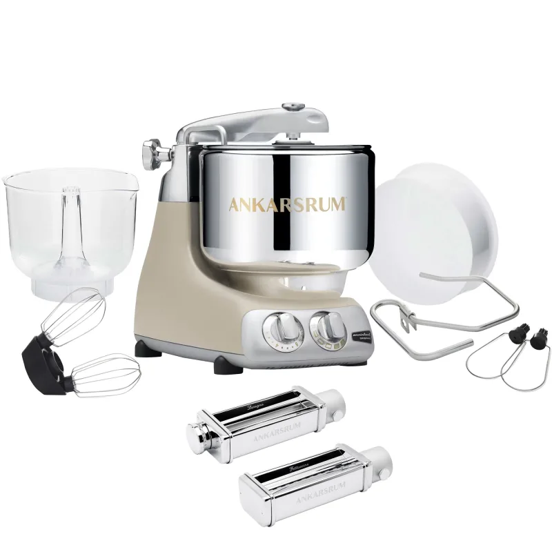 Ankarsrum Assistent Original AKM 6230 køkkenmaskine og pastakit, harmony beige