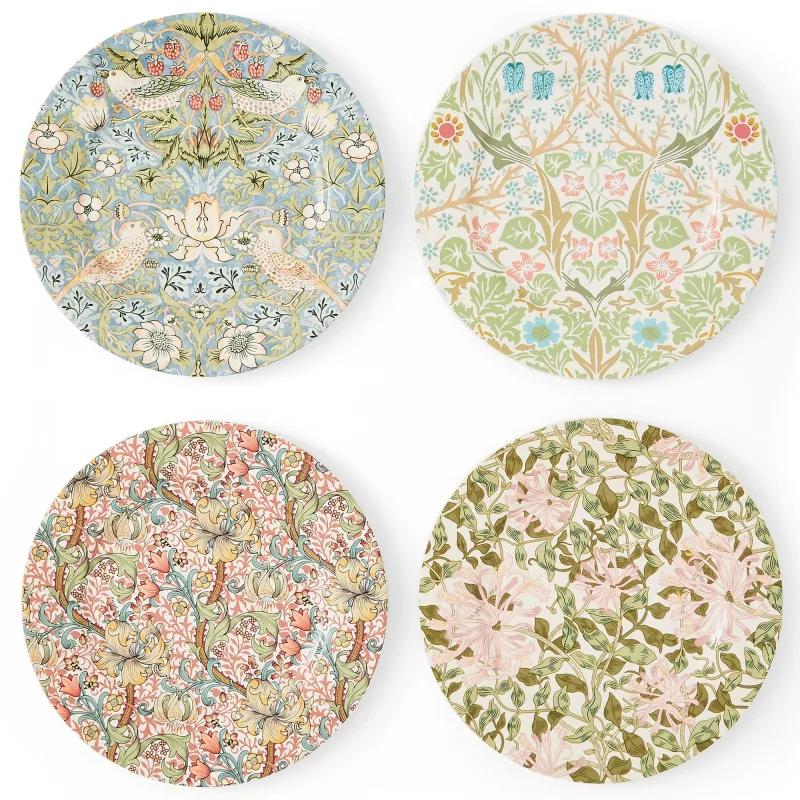 Spode Tallerken 20 cm. 4 stk. multi