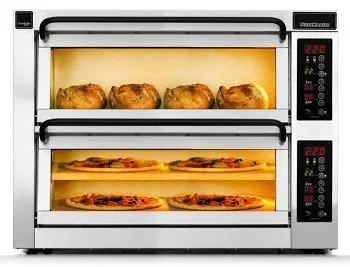 PizzaMaster Tabletop ovn, 2 sten, 2 ovne-