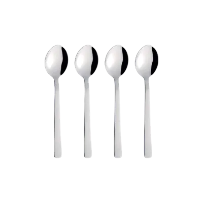 Raw spiseske 4-pak - Blank stål