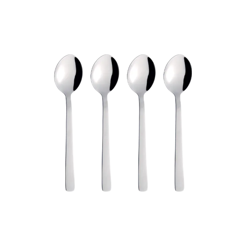 Raw spiseske 4-pak - Blank stål