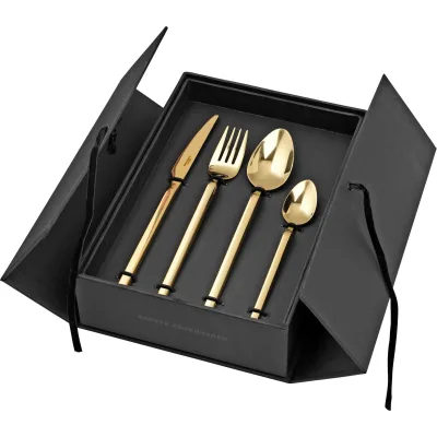 Broste Tvis Titanium Rose Gold, bestiksæt m. 16 dele