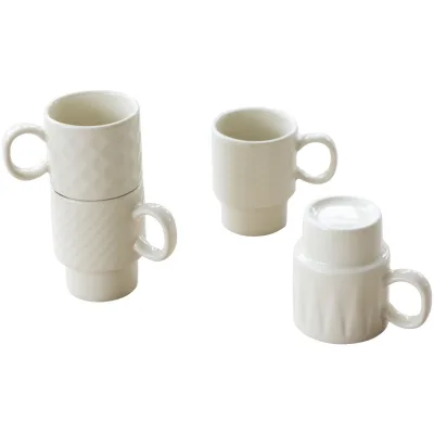 Sagaform Coffee & More espressokopper 4-pak, beige