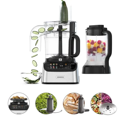 Kenwood MultiPro OneTouch FDM73.480.ss foodprocessor, sort/stål