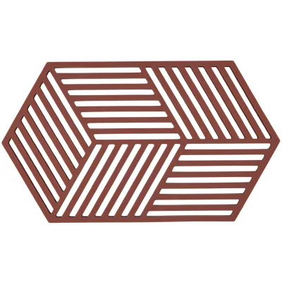 Zone Hexagon grydeunderlag 24 cm, bordeaux