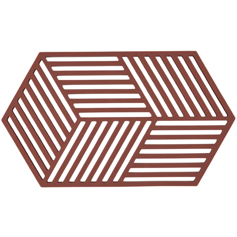 Zone Hexagon grydeunderlag 24 cm, bordeaux