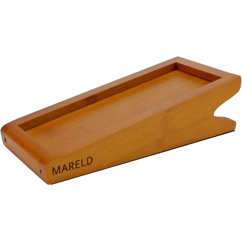 Mareld Slibestensholder, bambus, rødbrun