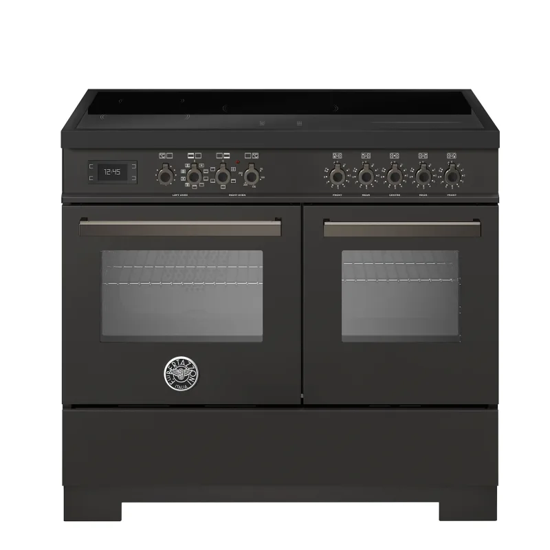 Bertazzoni PRO105I2ECAT2 Professional induktionskomfur 100 cm med 5 zoner og 2 ovne, carbonio