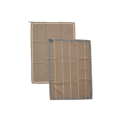 Andersen viskestykke 50x70 cm 2-pak - Brun