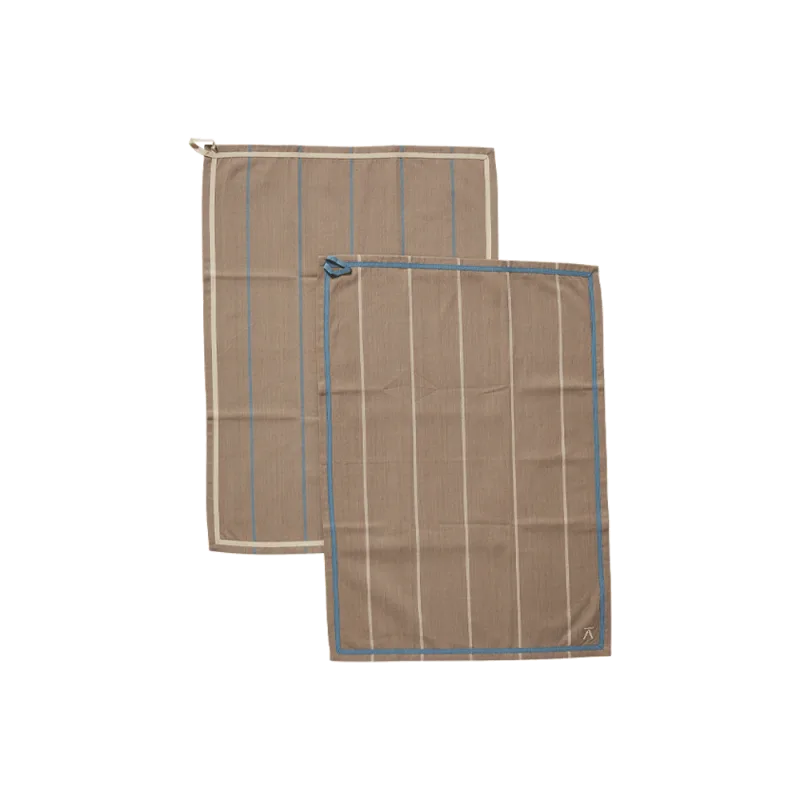 Andersen viskestykke 50x70 cm 2-pak - Brun