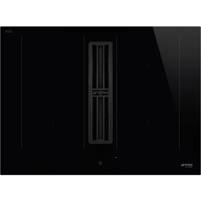 Smeg HOBD472D2 induktionskogeplade med emhætte 70 cm, sort