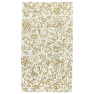Marimekko Tiara Dug 135×250 cm, hvid/guld
