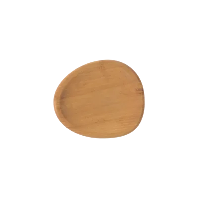 Raw Teak party plate 2 stk
