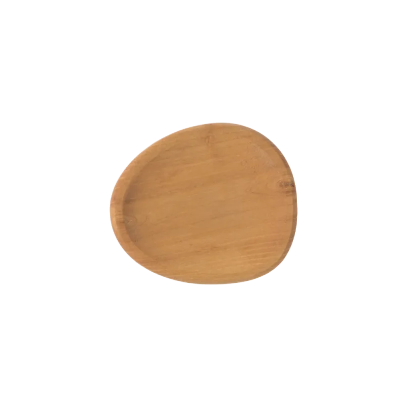 Raw Teak party plate 2 stk