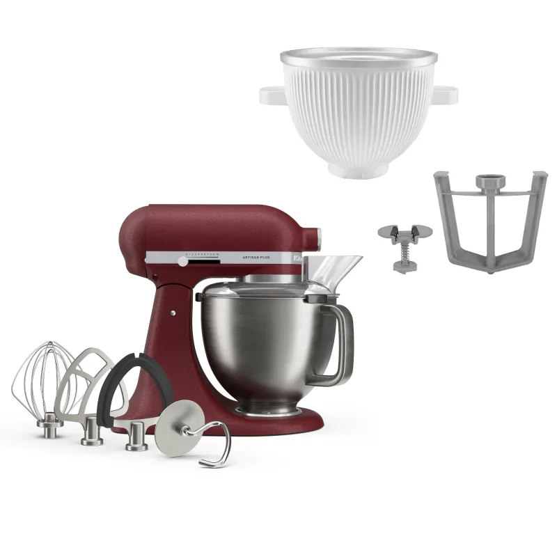 Kitchenaid Artisan Plus køkkenmaskine med tilbehør til is, sun dried tomato tomat