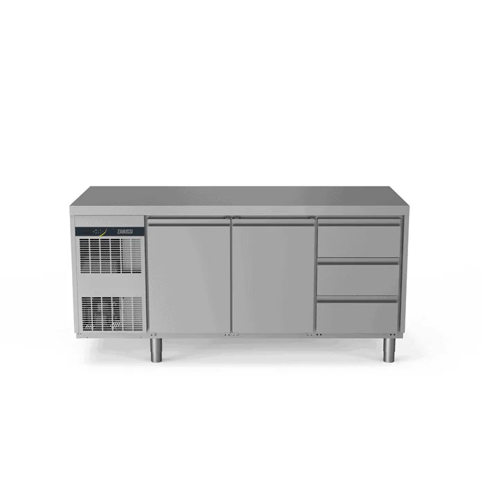 Zanussi kølebord 440L - 2 låger - 3x skuffer