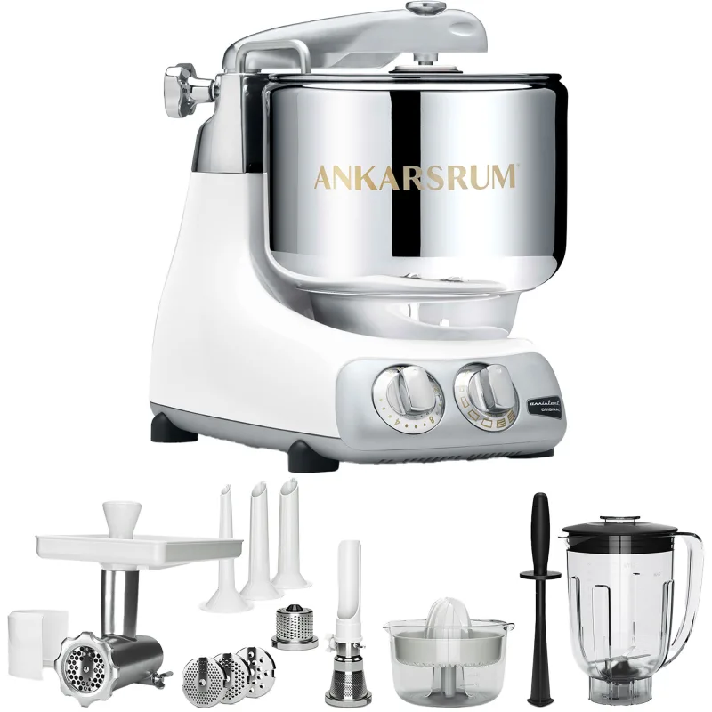 Ankarsrum AKM 6230 Køkkenmaskine + Deluxe pakke, White