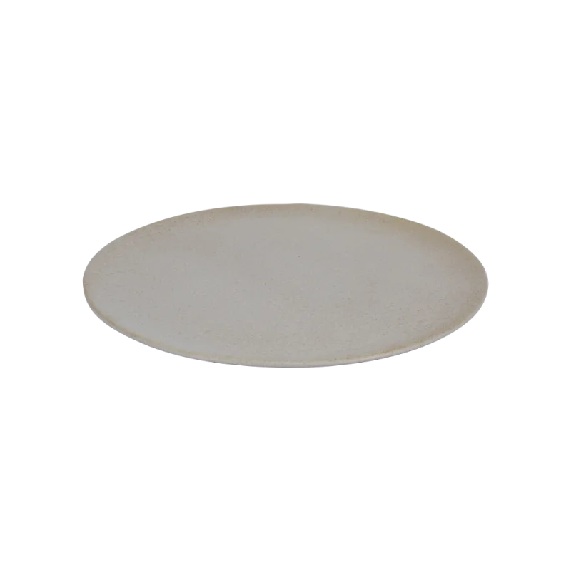Raw rundt fad 34 cm - Sandy Beige