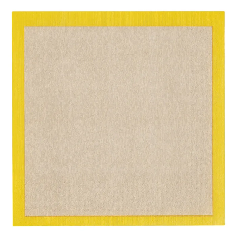 Iittala Play Papirserviet 33x33 cm, beige/gul
