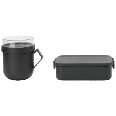 Brabantia Make & Take frokostsæt 2 dele, mørkegrå