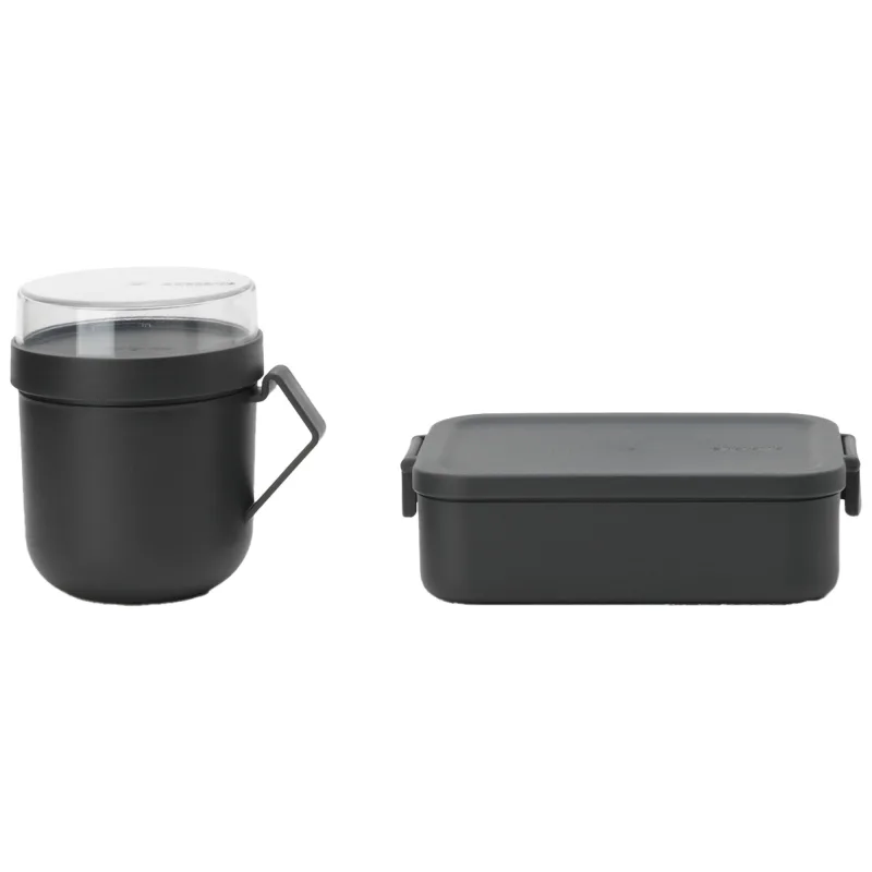 Brabantia Make & Take frokostsæt 2 dele, mørkegrå