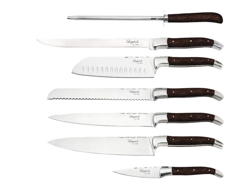 Laguiole By Hâws Chef Knivsæt (6 knive + Strygestål)