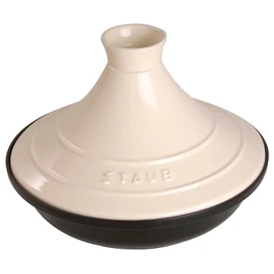 Staub Tajinegryde 28 cm, creme