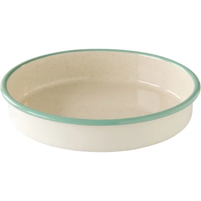 Kockums jernverk Rundt ovnfast fad 28 cm, creme lux