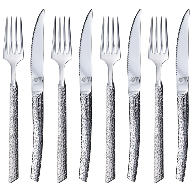 Vargen & Thor LAVA Steakset 8 dele, rustfrit