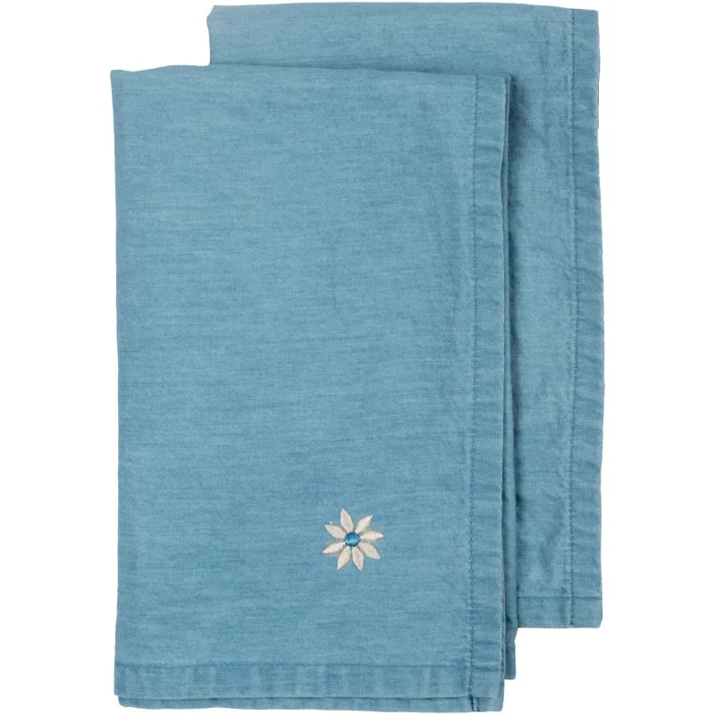 Sagaform Eden Denim serviet 2-pak, blå