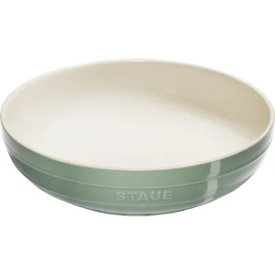 Staub Serveringsskål i keramik 28 cm, eukalyptusgrøn