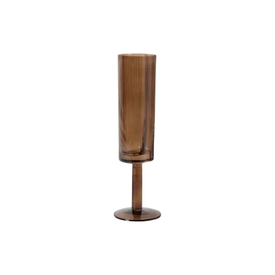 Ripe champagneglas - Brun