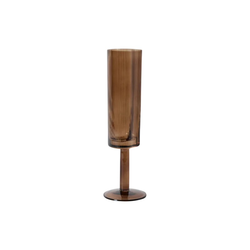 Ripe champagneglas - Brun