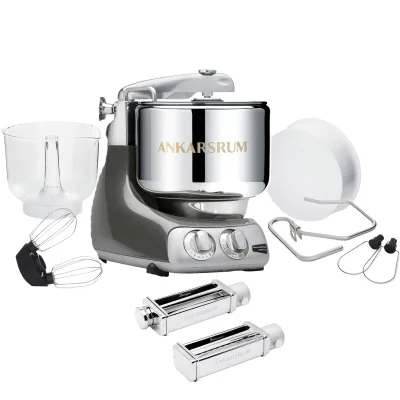 Ankarsrum Assistent Original AKM 6230 køkkenmaskine og pastakit, black chrome