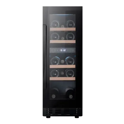 Cavin Arctic Collection 30D Fullglass Black indbygget vinkøleskab 18 flasker