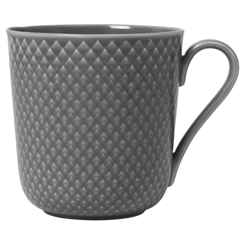 Lyngby porcelæn Rhombe Earth krus 39 cl, slate