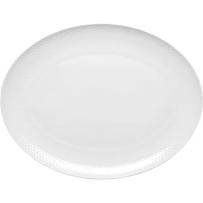 Lyngby porcelæn Rhombe Color Ovalt Serveringsfad 42x32 cm.